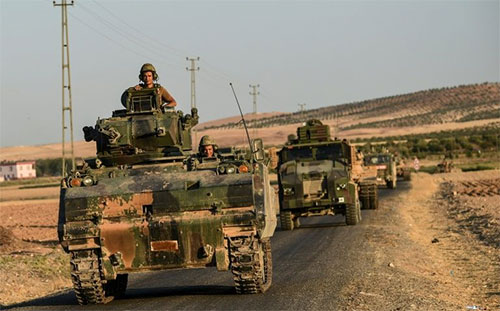 tropas turcas en el norte de Siria Las primeras bajas en filas de las fuerzas turcas en Siria